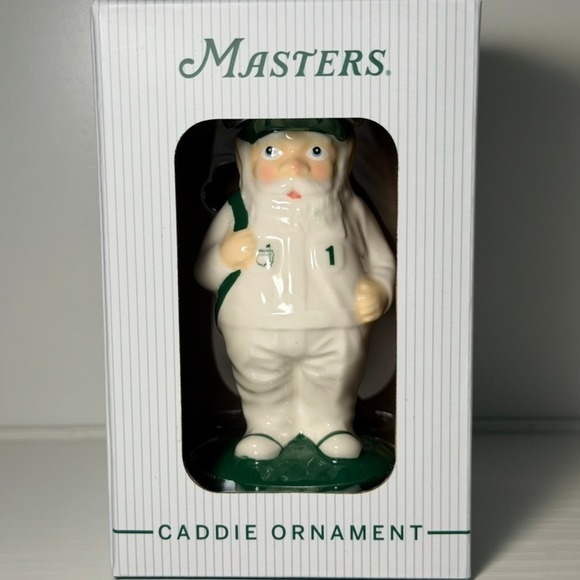 Masters Other - Masters Tournament Gnome Caddie Ornament White Augusta National Golf Collectible